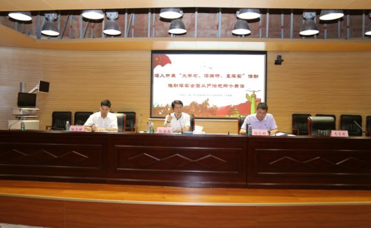 纪委阮组长在会上作讲话